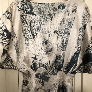 Satin Bat Sleeve Top